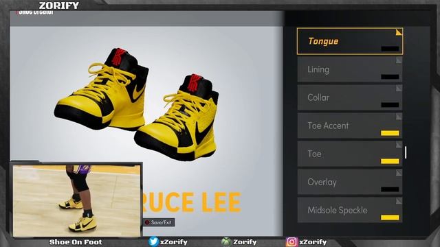 NBA 2K22 Next Gen Shoe Creator - Nike Kyrie 3 "Bruce Lee" смотреть онлайн