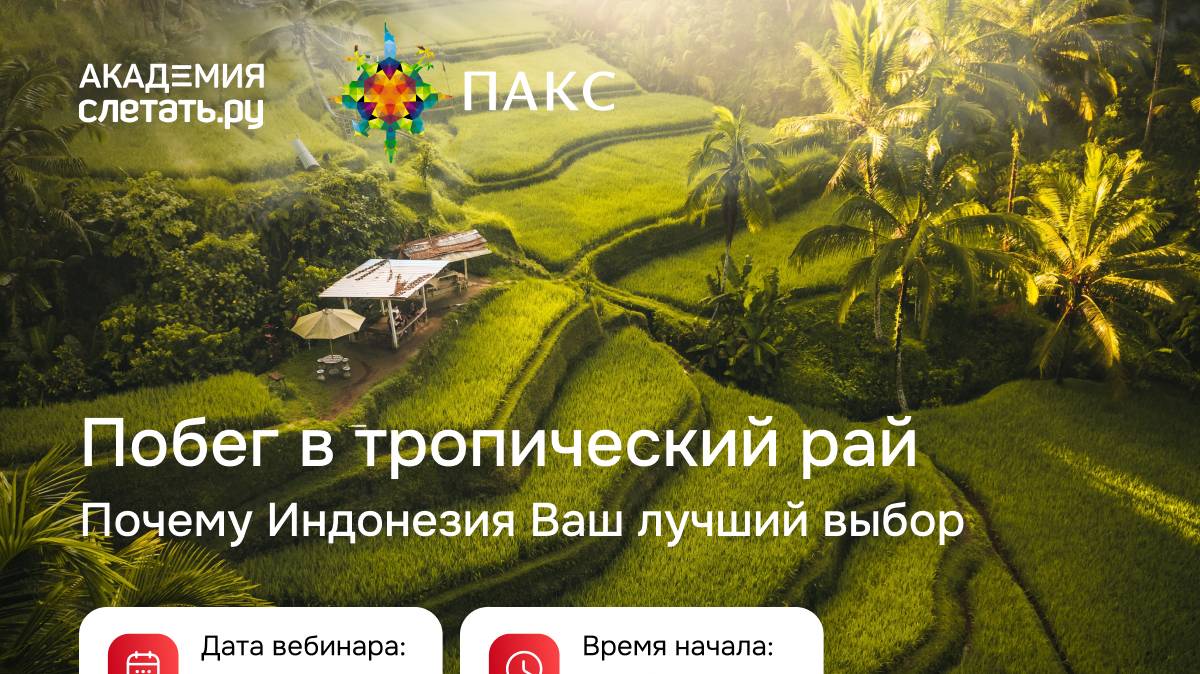 ТО ПАКС - Побег в тропический рай: почему Индонезия — ваш лучший выбор. Вебинар 12.12.24 смотреть онлайн
