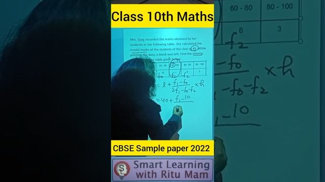 Class 10th Maths CBSE Sample paper for Term2 Exam 2022 #6 | Statistics смотреть онлайн