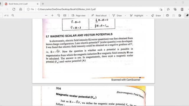Unit 2 Manetic Flux density Maxwell's Equation for static field, Magnetic Scalar & Vector Potential смотреть онлайн
