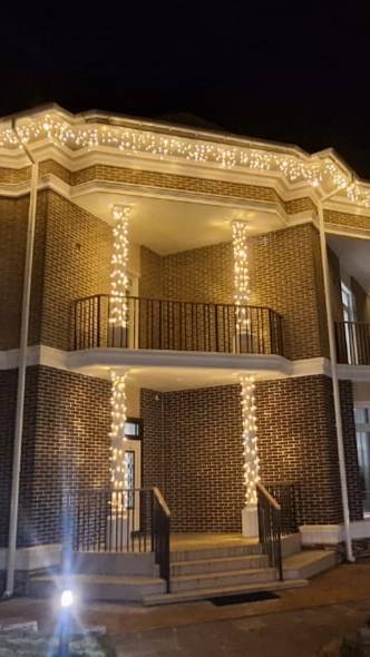 Новогодняя подсветка дома в Иркутске смотреть онлайн