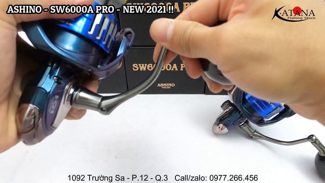 Máy Câu ASHINO SW6000A PRO - Phiên Bản 2021 - Núm Carbon, Body Titan Hot!!! смотреть онлайн