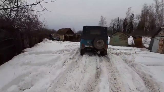 Совместный выезд с УАЗом на самоблоках. смотреть онлайн
