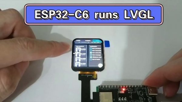 esp32-c6 runs lvgl , esp32 arduino v3.0.0 supports esp32-c6 yesterday