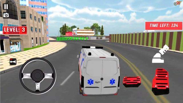 Real Fire Truck Driving Simulator 3D - City Ambulance VAN Drive Game | Android Gameplay