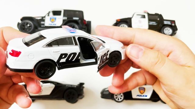 Various Diecast Police Models | Welly Model Cars And SUVs | 4K | Jan And Toys