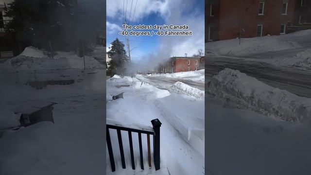 🥶 The coldest day in Canada!! It feels like -40 degrees/ -40 Fahrenheit! смотреть онлайн