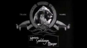 Заставка киностудии «Metro Goldwyn Mayer» в 1928 году. Первый рычащий лев.