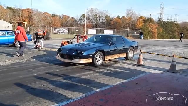 1986 Small Block Camaro - 12.33 @ 111mph 1/4 Mile Drag Racing смотреть онлайн