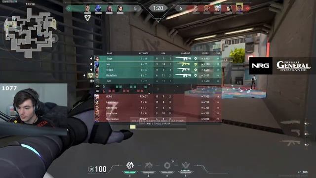 FLEXINJA OMEN VALORANT RANKED GAMEPLAY [ FULL MATCH VOD ] смотреть онлайн