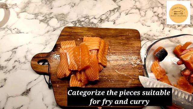 How to Cut and Clean Salmon | Cook Fresh fish in Sweden | How to cook a salmon in a pan смотреть онлайн