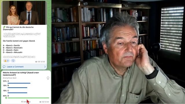 In welchen Fall steht "… gegen Abend? смотреть онлайн