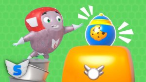 Мультики для детей. СУПЕРВИЗИКИ - Помогите! СУПЕРМАГНИТ не может дотянуться до БАНКИ С ПЕЧЕНЬЕМ.