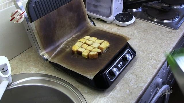 DEXP - ГРИЛЬ, запеченный хлеб с яйцом и сыром.