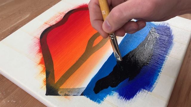 Lips｜Double Exposure Acrylic Painting Tutorial Step by Step｜Easy Masking Tape Satisfying ASMR #114 смотреть онлайн