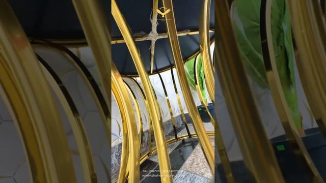 Modern Designed Coffee Table With Glass Mirror Top (Stainless Steel Golden PVD Coated)