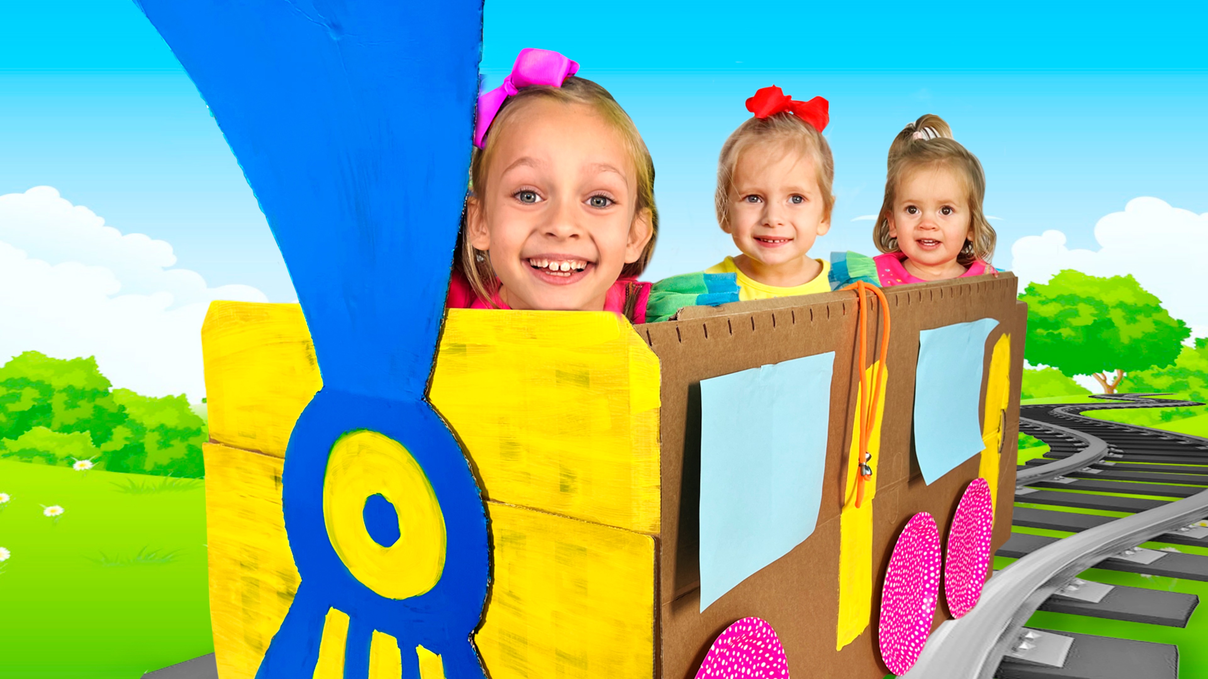 Песня о поезде | Детские стишки Майи и Маши и Детские песенки для детей смотреть онлайн