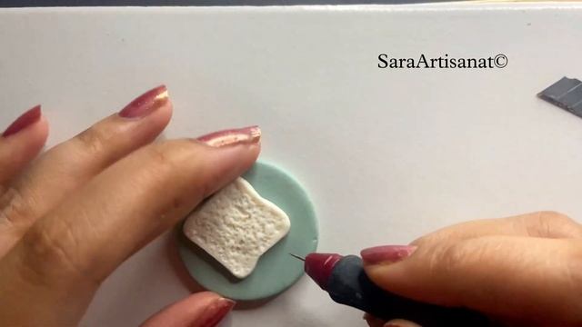 Miniature Bread toast with egg- Polymer Clay Tutorial смотреть онлайн