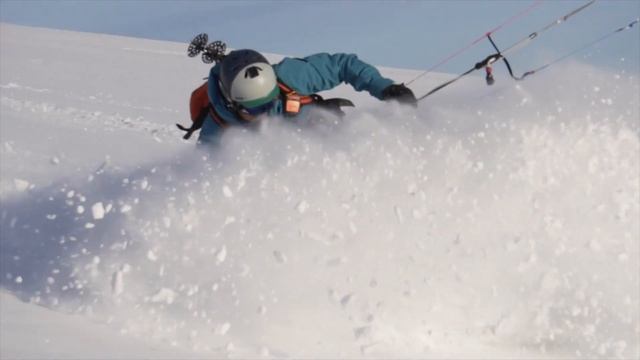 Snowkiting in Norway, Hardangervidda. смотреть онлайн