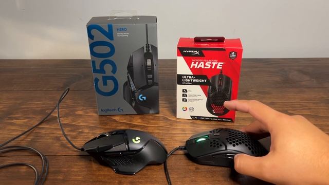 Logitech G502 Hero Gaming Mouse vs HyperX Pulsefire Haste Gaming Mouse смотреть онлайн