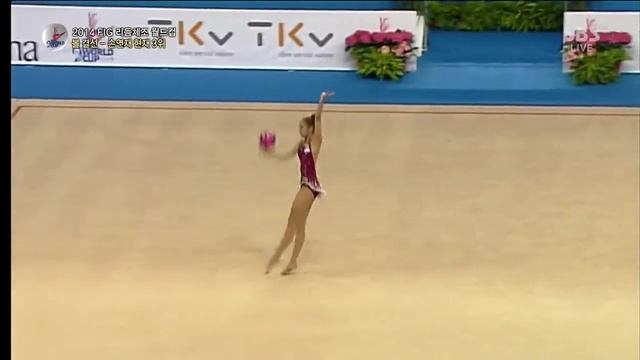 Margarita Mamun 2014 World Cup Pesaro EF ball смотреть онлайн