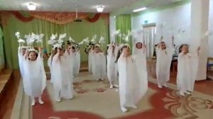 Танец с голубями в подготовительной группе