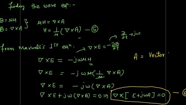 Lec 2 Antenna Derivation of relation between Vector magnetic potential and scalar potential смотреть онлайн