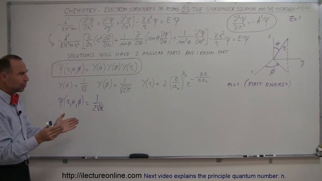 Chemistry - Electron Structures in Atoms (23 of 40) The Schrodinger Eq and the Hydrogen Atom смотреть онлайн
