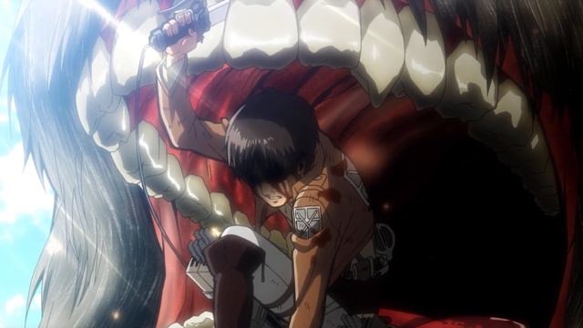 Best Of Attack on Titan / Shingeki no Kyojin - Dub - Eren Saves Armin And Gets Eaten By A Titan смотреть онлайн