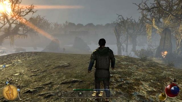 HOW BIG IS THE MAP in Two Worlds 2 (Map: Inisith)? Walk Across the Map смотреть онлайн