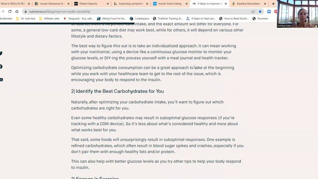 What about INSULIN with Coach Debbie Potts