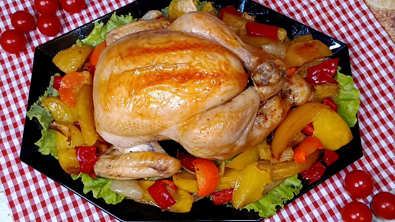 ✨ Курица с овощами в духовке Праздничная. Вкусно, просто и недорого смотреть онлайн