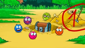 Красный Шар: необычные приключения#1. Погоня за сокровищами. Игра Ball Tales на канале С.У