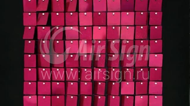 PS-16 Фуксия голограмма. Панель с пайетками Air Sign. смотреть онлайн