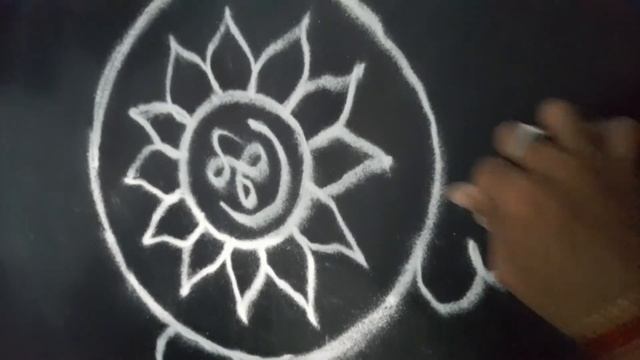 శనివారం ముగ్గు ( saturday muggu)/remove bad evil Pooja room kolams смотреть онлайн