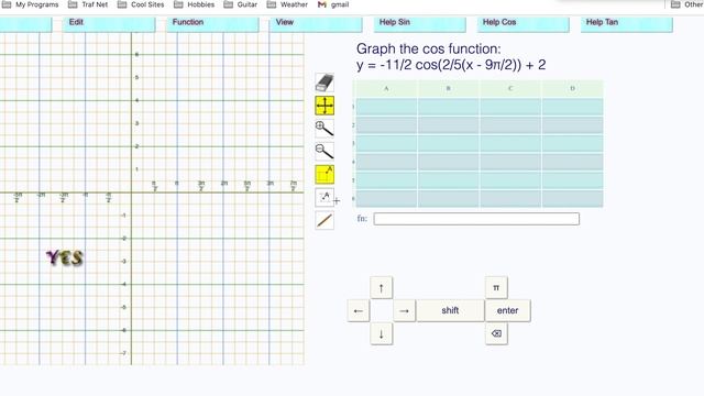 Level 27: Graphing the Cos Wave Given The Equation y = a cos(b(x - h)) + k смотреть онлайн