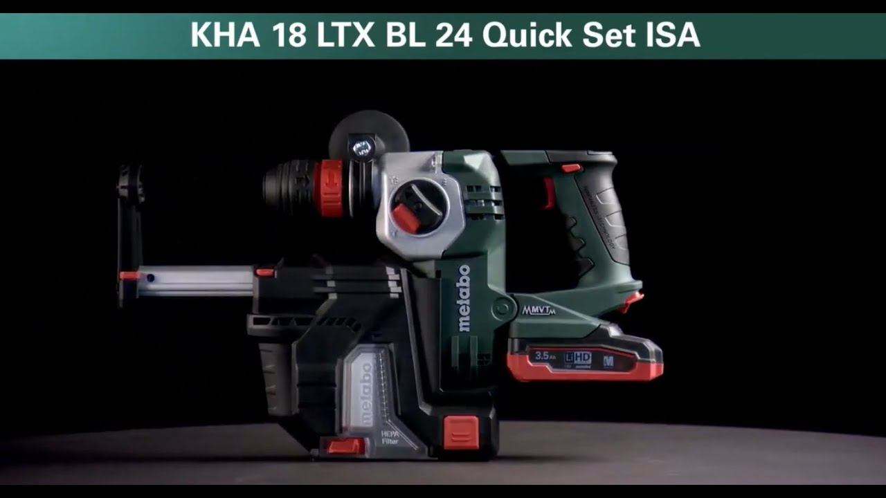 Аккумуляторный перфоратор KHA 18 LTX BL 24 Quick + ISA 18 LTX 24 смотреть онлайн