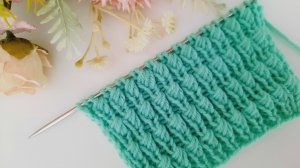 Объемный эффектный узор для шапок, снудов, кардиганов, джемперов..