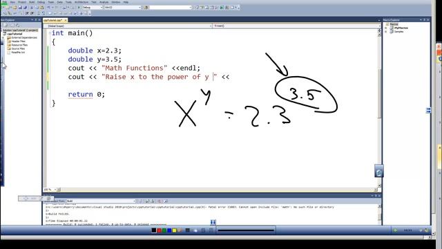 Programming in C & C++ Episode 0035 - Math Functions -Library and power смотреть онлайн
