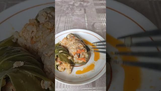 готовы мои голубцы в листах матемачихи😋#голубцы #долма смотреть онлайн