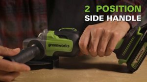 Угловая шлифмашина аккумуляторная GREENWORKS GD24 3200207