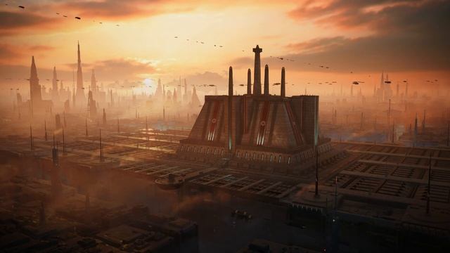 Star Wars Jedi Survivor Ambience - Coruscant - Jedi Temple (relaxing city sounds, no music) смотреть онлайн