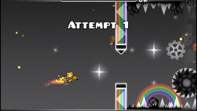 кот персик в первые играет в geometry dash:D смотреть онлайн