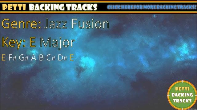Jazz Fusion Guitar Backing Track in E Major смотреть онлайн