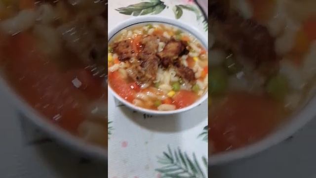 Macaroni Tomato Porkchop soup смотреть онлайн
