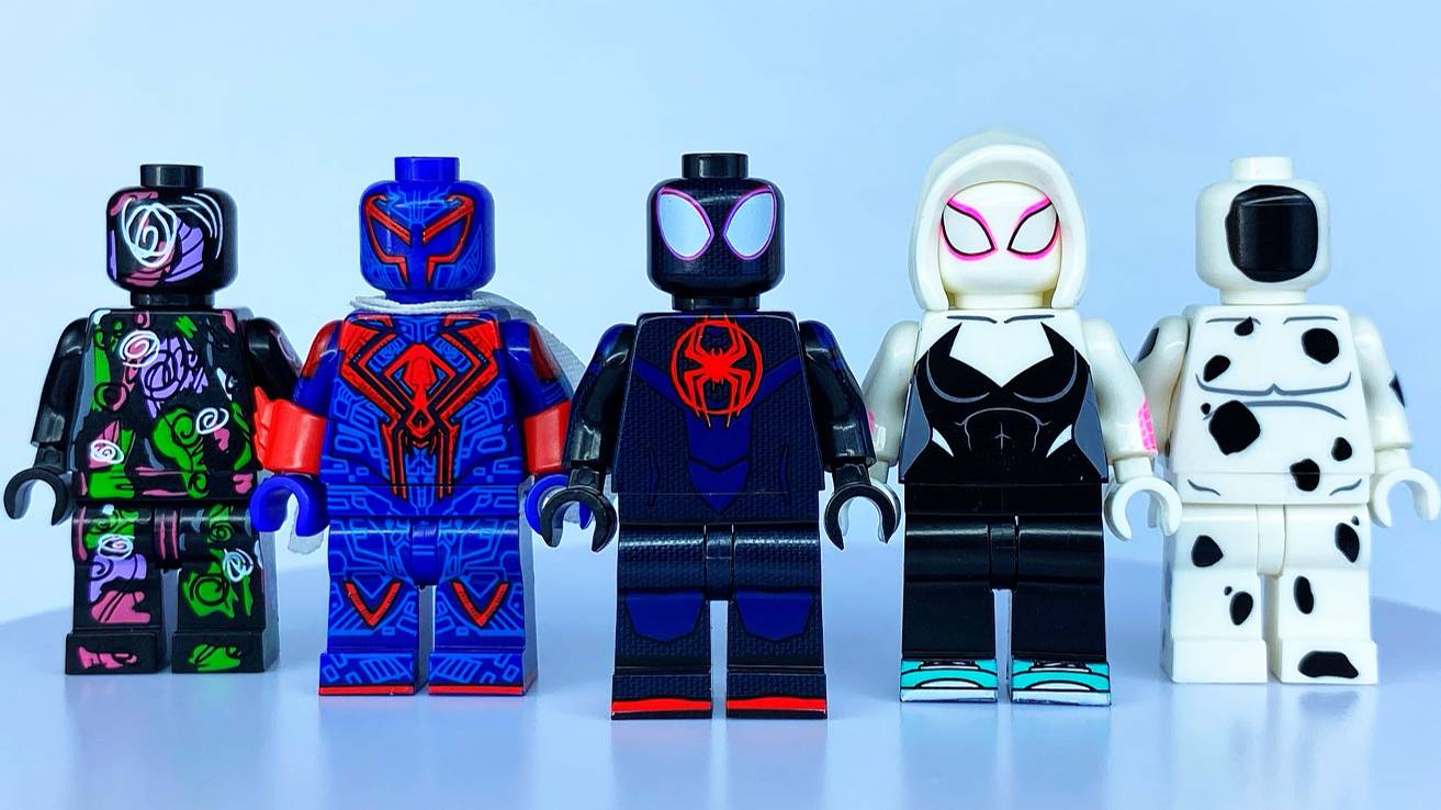 Неоригинальные ЛЕГО Минифигурки Человек-Паук: Паутина Вселенных от компании Koruit #лего #марвел