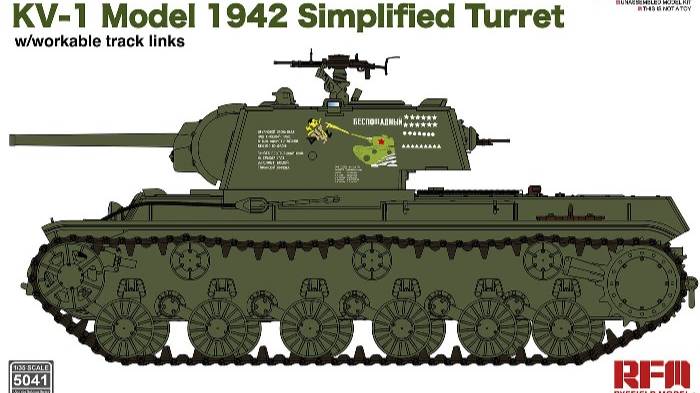Распаковка Rye Field Model 1 35 RM-5041 KV-1 Model 1942 Simplified Turret