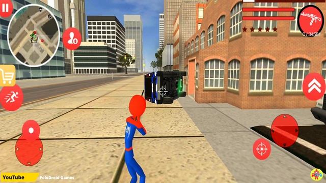 Süper Kahraman Örümcek Çöp Adam - Amazing Spider-Stickman Hook Far From House #20 - Android Gamepla смотреть онлайн