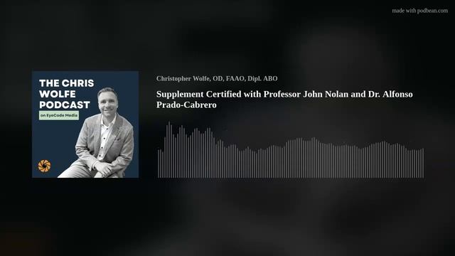 Supplement Certified with Professor John Nolan and Dr. Alfonso Prado-Cabrero смотреть онлайн