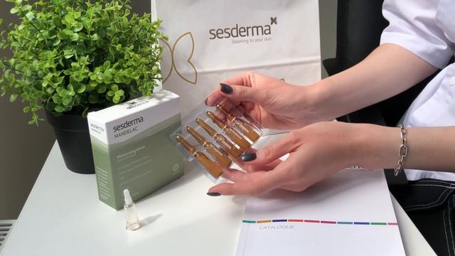 Sesderma Ukraine. Сиворотка в ампулах з мигдальною кислотою Sesderma Mandelac Moisturizing Serum